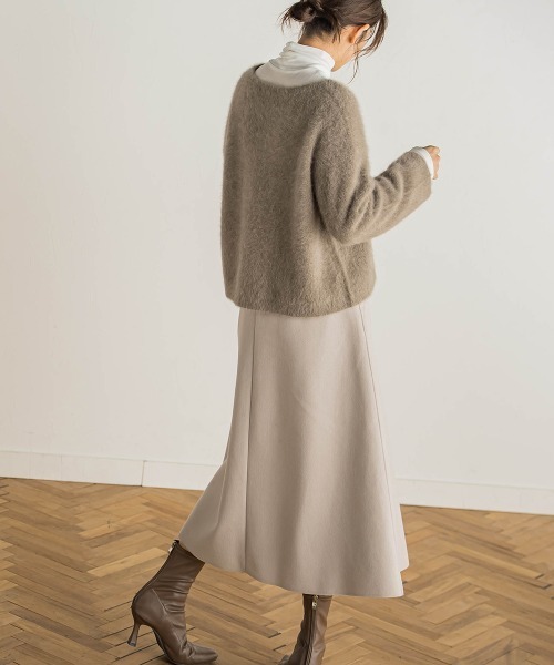 Droite lautreamont（ドロワットロートレアモン）の「【WEB限定】TRメルトンジャージースカート（スカート・レディース・オフホワイト/レッド/ネイビー・M）」の6枚目の写真