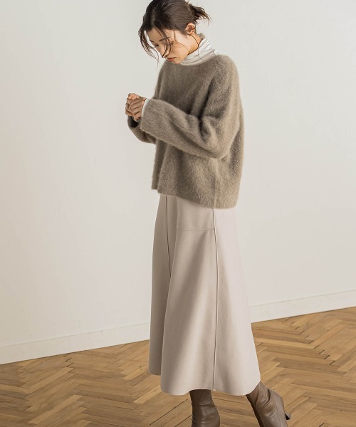 Droite lautreamont（ドロワットロートレアモン）の「【WEB限定】TRメルトンジャージースカート（スカート・レディース・オフホワイト/レッド/ネイビー・M）」の8枚目の写真