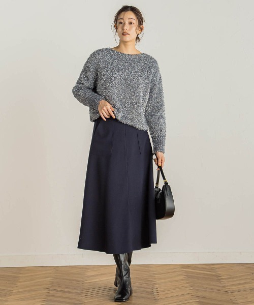 Droite lautreamont（ドロワットロートレアモン）の「【WEB限定】TRメルトンジャージースカート（スカート・レディース・オフホワイト/レッド/ネイビー・M）」の12枚目の写真