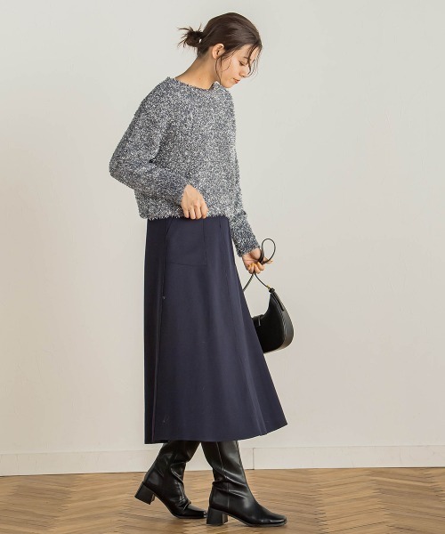 Droite lautreamont（ドロワットロートレアモン）の「【WEB限定】TRメルトンジャージースカート（スカート・レディース・オフホワイト/レッド/ネイビー・M）」の16枚目の写真