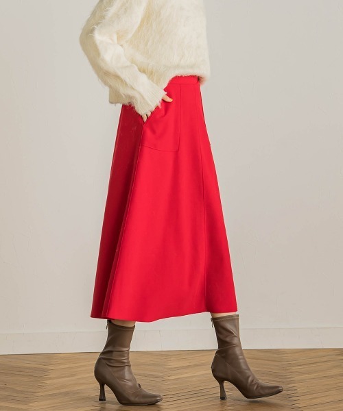 Droite lautreamont（ドロワットロートレアモン）の「【WEB限定】TRメルトンジャージースカート（スカート・レディース・オフホワイト/レッド/ネイビー・M）」の17枚目の写真