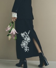 Lily embroidery SK リリーエンブロイダリースカート
