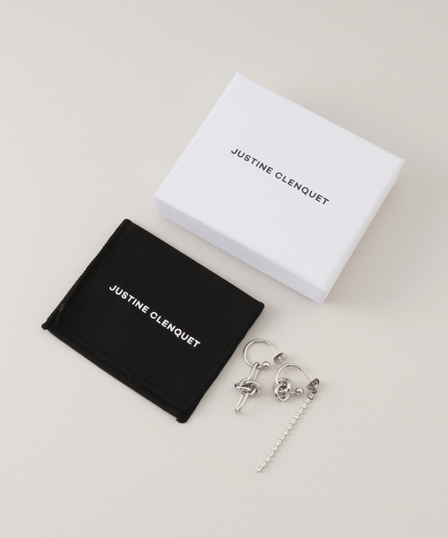 JUSTINE CLENQUET(ジュスティーヌクランケ)の「JUSTINE CLENQUET/ジャスティーヌ クランケ DARIA CRYSTAL EARRINGS(ピアス(両耳用)・レディース・シルバー・FREE)」の7枚目の写真