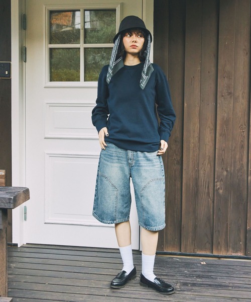 Unblend（アンブレンド）の「【Unblend】アソート オリジナルグラフィック  大判マルチ スカーフ（バンダナ/スカーフ・レディース・ネイビー/ブラック/グリーン/ホワイト・FREE）」の20枚目の写真