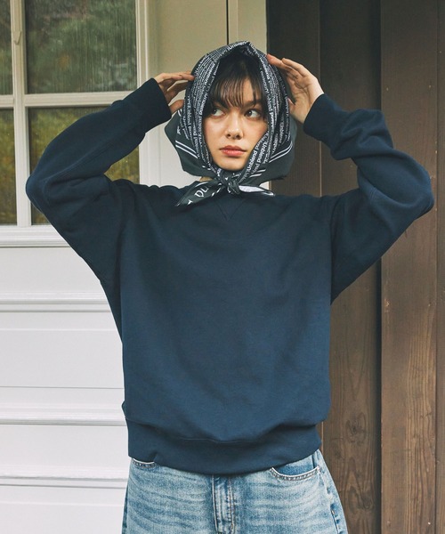 Unblend（アンブレンド）の「【Unblend】アソート オリジナルグラフィック  大判マルチ スカーフ（バンダナ/スカーフ・レディース・ネイビー/ブラック/グリーン/ホワイト・FREE）」の12枚目の写真