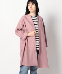 【柔らかくさらさらが続くリネンシリーズ】　スキッパー長袖シャツ