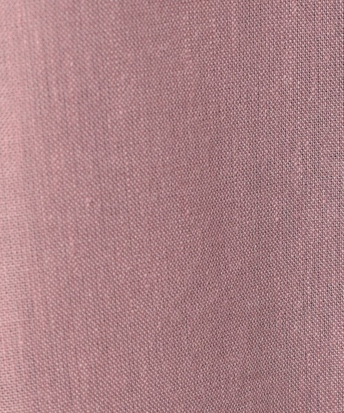 Grand PARK（グランドパーク）の「【柔らかくさらさらが続くリネンシリーズ】　スキッパー長袖シャツ（シャツ/ブラウス・レディース・ピンク/グリーン/ホワイト・LARGE/MEDIUM）」の6枚目の写真