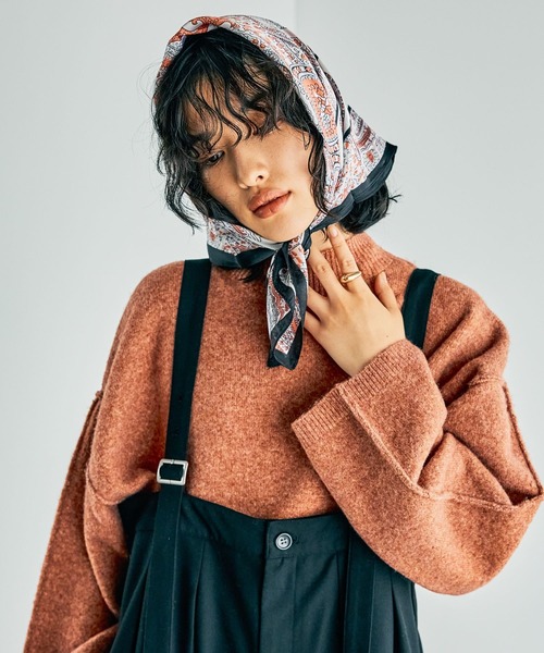 LEPSIM(レプシィム)の「7ゲージハギハイネックプルオーバー 243204(ニット/セーター・レディース・ベージュ/グレー/ブルー/オレンジ系その他・FREE)」の13枚目の写真