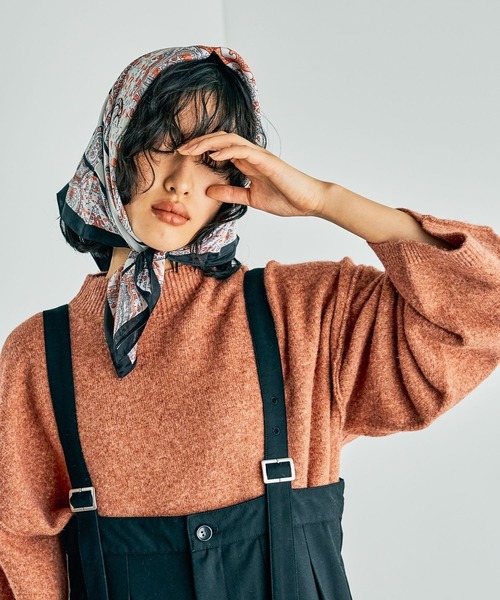 LEPSIM(レプシィム)の「7ゲージハギハイネックプルオーバー 243204(ニット/セーター・レディース・ベージュ/グレー/ブルー/オレンジ系その他・FREE)」の14枚目の写真