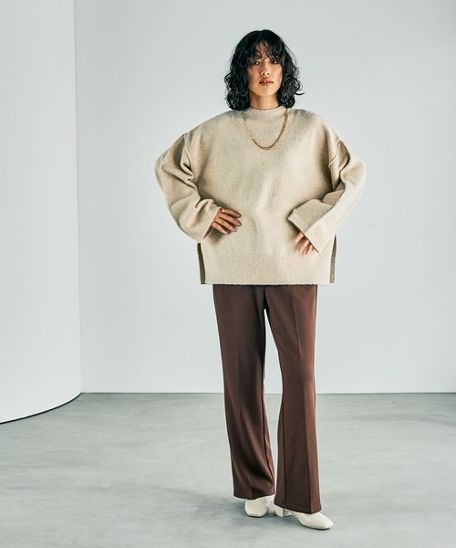 LEPSIM(レプシィム)の「7ゲージハギハイネックプルオーバー 243204(ニット/セーター・レディース・ベージュ/グレー/ブルー/オレンジ系その他・FREE)」の20枚目の写真