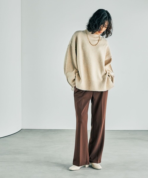 LEPSIM(レプシィム)の「7ゲージハギハイネックプルオーバー 243204(ニット/セーター・レディース・ベージュ/グレー/ブルー/オレンジ系その他・FREE)」の22枚目の写真