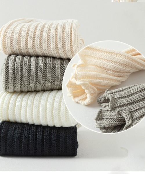 セール】リブ編みニットレッグウォーマー（レッグウォーマー）｜Coo+i