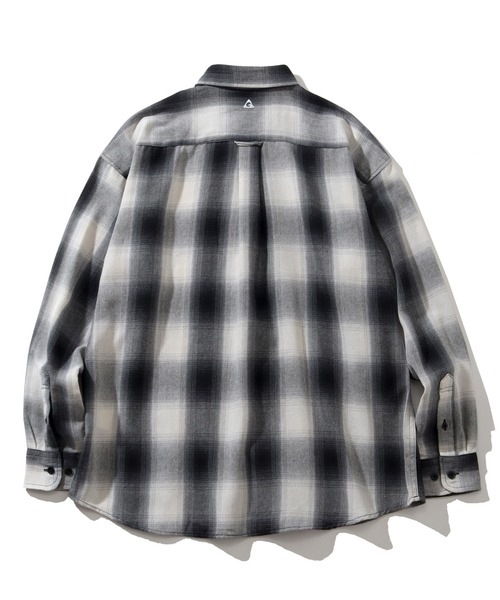 GERRY（ジェリー）の「【GERRY/ジェリー】胸ピスワンポイントロゴ 長袖オンブレチェックシャツ（シャツ/ブラウス・メンズ・ブラック/マルチ/ホワイト/ブルー・L/LL/M）」の12枚目の写真