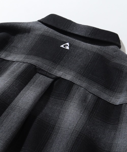 GERRY（ジェリー）の「【GERRY/ジェリー】胸ピスワンポイントロゴ 長袖オンブレチェックシャツ（シャツ/ブラウス・メンズ・ブラック/マルチ/ホワイト/ブルー・L/LL/M）」の10枚目の写真