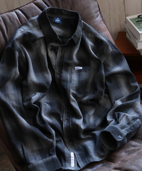 GERRY（ジェリー）の「【GERRY/ジェリー】胸ピスワンポイントロゴ 長袖オンブレチェックシャツ（シャツ/ブラウス・メンズ・ブラック/マルチ/ホワイト/ブルー・L/LL/M）」の20枚目の写真