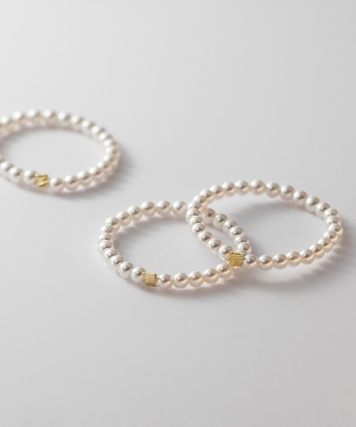 blackdia ocean（ブラックダイヤオーシャン）の「blackdia ocean パールチェーンリング（リング・レディース・シルバー/ゴールド・14号/11号/9号）」の6枚目の写真