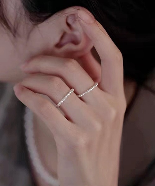 blackdia ocean（ブラックダイヤオーシャン）の「blackdia ocean パールチェーンリング（リング・レディース・シルバー/ゴールド・14号/11号/9号）」の10枚目の写真