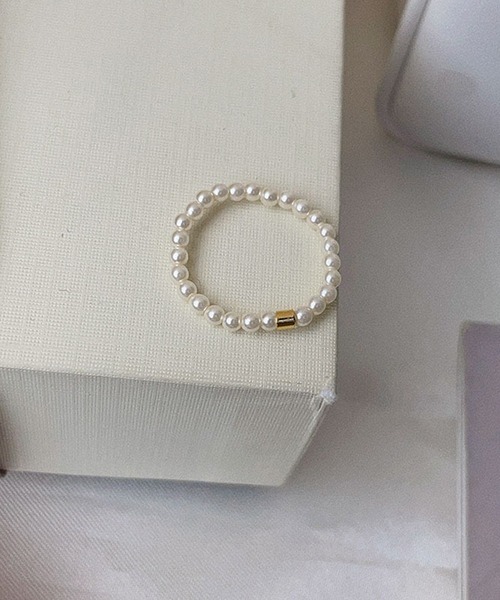 blackdia ocean（ブラックダイヤオーシャン）の「blackdia ocean パールチェーンリング（リング・レディース・シルバー/ゴールド・14号/11号/9号）」の5枚目の写真