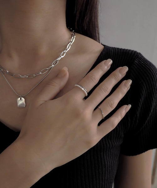 blackdia ocean(ブラックダイヤオーシャン)の「blackdia ocean パールチェーンリング(リング・レディース・シルバー/ゴールド・14号/11号/9号/16号/S/M/L)」の18枚目の写真