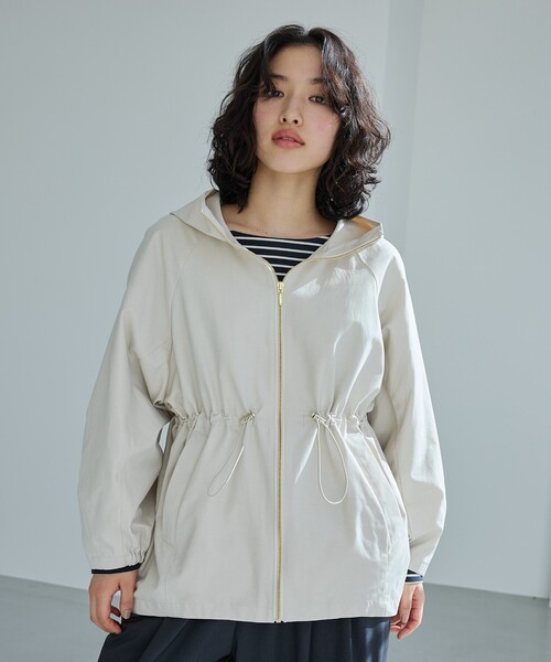 THE SHOP TK (ザ ショップ ティーケー )の「【撥水】ウエストドロストマウンテンパーカ(ブルゾン・レディース・アイボリー/グリーン系/ブラック・12/13)」の13枚目の写真