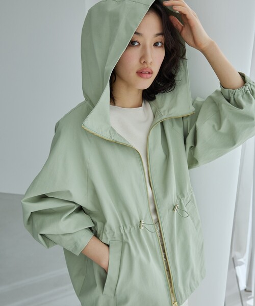 THE SHOP TK (ザ ショップ ティーケー )の「【撥水】ウエストドロストマウンテンパーカ(ブルゾン・レディース・アイボリー/グリーン系/ブラック・12/13)」の16枚目の写真