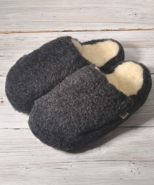 【COLDBREAKER コールドブレイカー】WOOL SLIPPER BASIC ウールスリッパベーシック（ルームシューズ/スリッパ）｜Pappa Duduu（パッパドゥドゥ） 5,377円