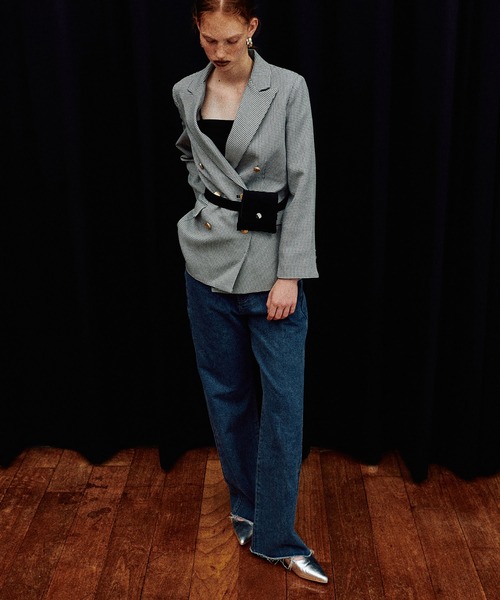 LARUTA（ラルータ）の「【LARUTA】スエード調ポシェット付きベルト（ベルト・レディース・ブラック/キャメル・FREE）」の3枚目の写真