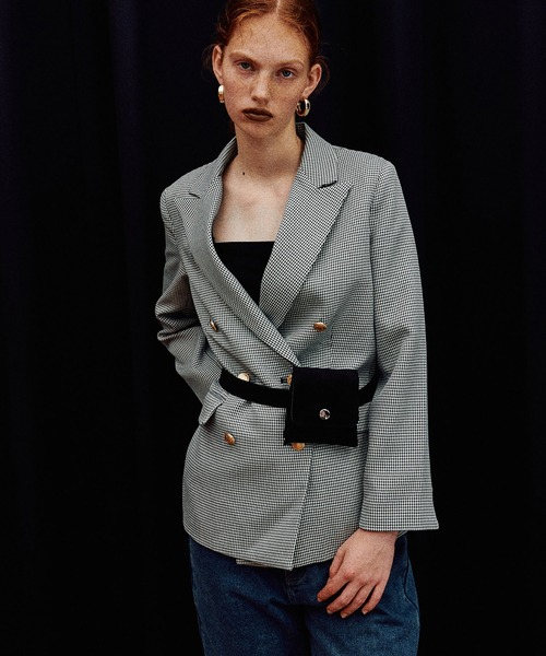 LARUTA（ラルータ）の「【LARUTA】スエード調ポシェット付きベルト（ベルト・レディース・ブラック/キャメル・FREE）」の4枚目の写真