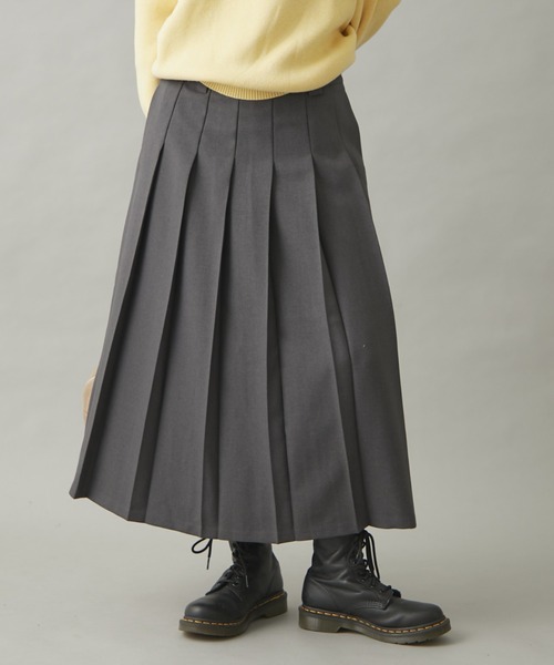 GEVACO（ゲバコ）の「【GEVACO】プリーツスカート（スカート・レディース・グレー/ベージュ・SMALL/MEDIUM）」の4枚目の写真