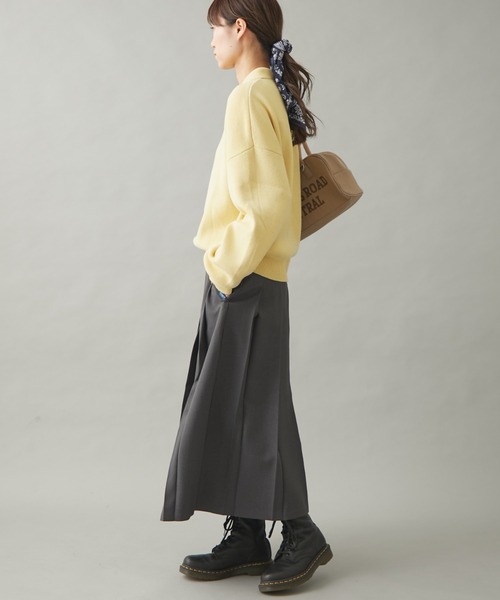 GEVACO（ゲバコ）の「【GEVACO】プリーツスカート（スカート・レディース・グレー/ベージュ・SMALL/MEDIUM）」の7枚目の写真