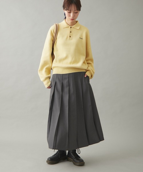 GEVACO（ゲバコ）の「【GEVACO】プリーツスカート（スカート・レディース・グレー/ベージュ・SMALL/MEDIUM）」の9枚目の写真