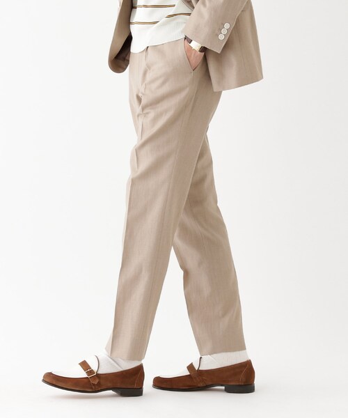 TAKEO KIKUCHI(タケオキクチ)の「◆【THE FLAGSHIP】シャンブレーツイル パンツ(その他パンツ・メンズ・グレー/サンドベージュ・02/03/04)」の12枚目の写真