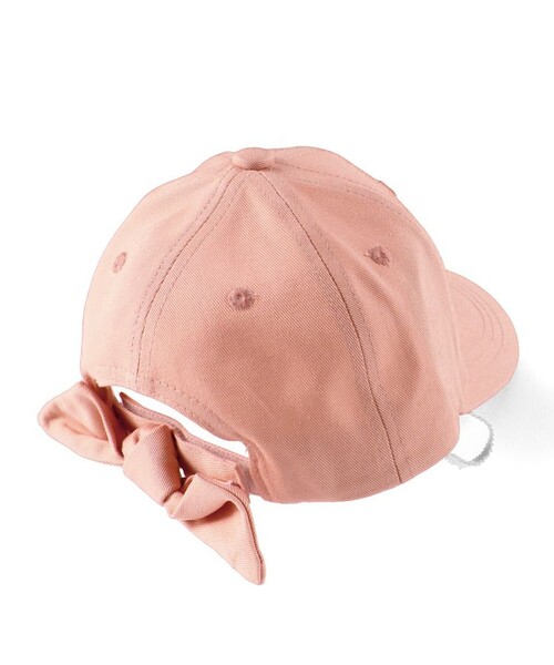 BRANSHES(ブランシェス)の「【綿100%】バックリボンキャップ(キャップ・キッズ・ベージュ/カラフル/ピンク・S/M/L)」の9枚目の写真