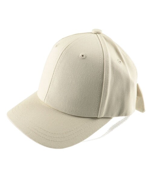 BRANSHES(ブランシェス)の「【綿100%】バックリボンキャップ(キャップ・キッズ・ベージュ/カラフル/ピンク・S/M/L)」の2枚目の写真