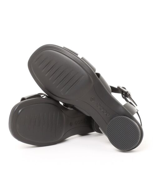 ECCO(エコー)の「ECCO スカルプテッド アルバ 25 本革 レディース フラット ストラップ サンダル(サンダル・レディース・ブラック・36/37/38)」の3枚目の写真