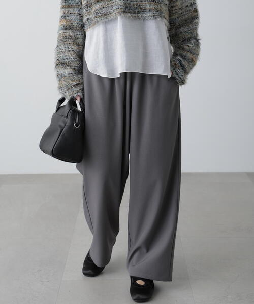 FREE'S MART(フリーズマート)の「◆ウエストフリルイージーパンツ(その他パンツ・レディース・グレー/ブラック/ホワイト・SMALL/MEDIUM)」の1枚目の写真