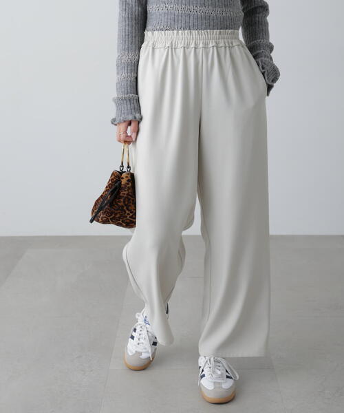 FREE'S MART(フリーズマート)の「◆ウエストフリルイージーパンツ(その他パンツ・レディース・グレー/ブラック/ホワイト・SMALL/MEDIUM)」の2枚目の写真