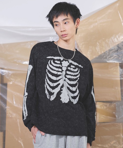 ボーングラフィックサーマルロングスリーブTシャツ【UNISEX】（Tシャツ