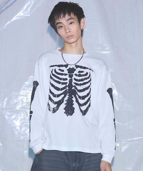 MSG(エムエスジー)の「ボーングラフィックサーマルロングスリーブTシャツ【UNISEX】(Tシャツ/カットソー・メンズ・グレー/ブラック系/ブラック/ホワイト・XL/L/M/S)」の22枚目の写真