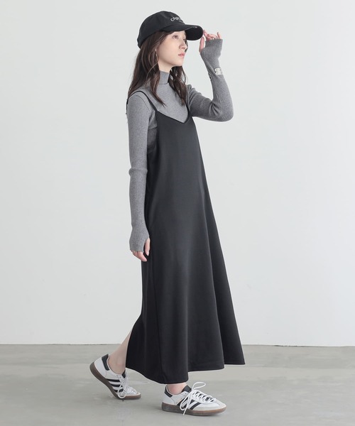 n'OrLABEL（ノアールレーベル）の「【吸水速乾・イージーケア】カットキャミワンピース（ワンピース・レディース・ブラック/ライトグレー/ブルー/カーキ・1/2）」の22枚目の写真