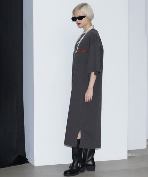 ROSE BUD(ローズバッド)の「(GENE HEAVENS)フリーダムエンブロイダリー Tシャツ ワンピース(ワンピース・レディース・ブラック/カーキ・ONE SIZE)」の11枚目の写真