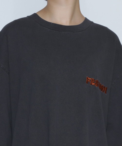 ROSE BUD(ローズバッド)の「(GENE HEAVENS)フリーダムエンブロイダリー Tシャツ ワンピース(ワンピース・レディース・ブラック/カーキ・ONE SIZE)」の13枚目の写真