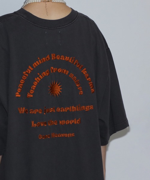 ROSE BUD(ローズバッド)の「(GENE HEAVENS)フリーダムエンブロイダリー Tシャツ ワンピース(ワンピース・レディース・ブラック/カーキ・ONE SIZE)」の16枚目の写真