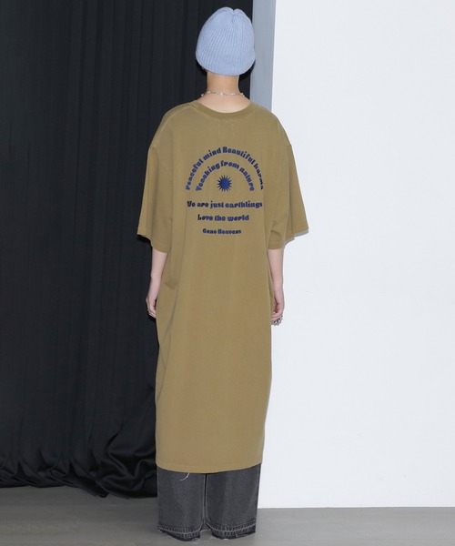 ROSE BUD(ローズバッド)の「(GENE HEAVENS)フリーダムエンブロイダリー Tシャツ ワンピース(ワンピース・レディース・ブラック/カーキ・ONE SIZE)」の22枚目の写真