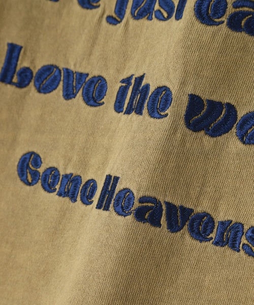 ROSE BUD(ローズバッド)の「(GENE HEAVENS)フリーダムエンブロイダリー Tシャツ ワンピース(ワンピース・レディース・ブラック/カーキ・ONE SIZE)」の4枚目の写真