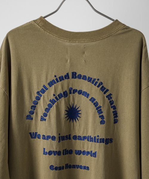 ROSE BUD(ローズバッド)の「(GENE HEAVENS)フリーダムエンブロイダリー Tシャツ ワンピース(ワンピース・レディース・ブラック/カーキ・ONE SIZE)」の8枚目の写真