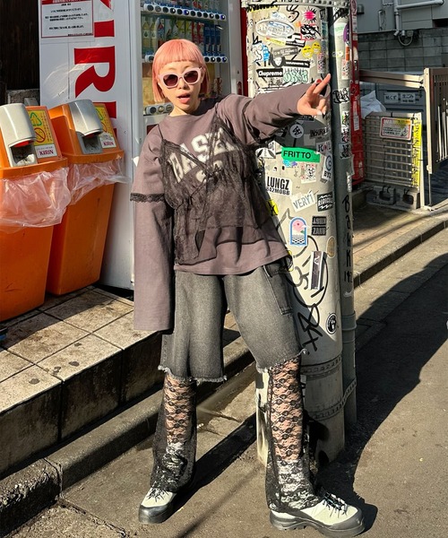 Alley Tokyo(アリートーキョー)の「レイヤード完成してるロンT(その他トップス・レディース・オフホワイト/スミクロ・FREE)」の6枚目の写真