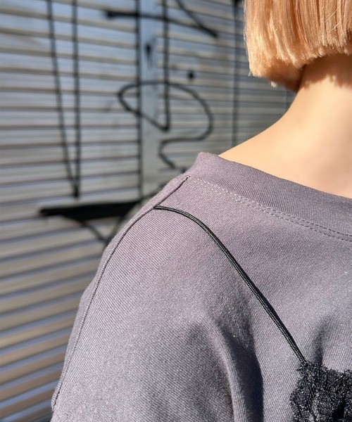 Alley Tokyo(アリートーキョー)の「レイヤード完成してるロンT(その他トップス・レディース・オフホワイト/スミクロ・FREE)」の4枚目の写真