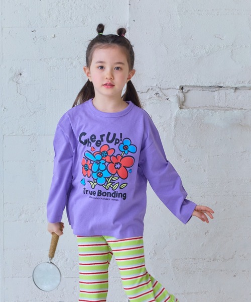 Life Support Products(ライフサポートプロダクツ)の「プリントロンT(Tシャツ/カットソー・キッズ・ブラック/オフホワイト/ダークブルー/チャコール/ホワイト系その他/ラベンダー/ピンク/イエロー/オレンジ/ブルー・110/100/130/140/95/80/150/120/90)」の7枚目の写真