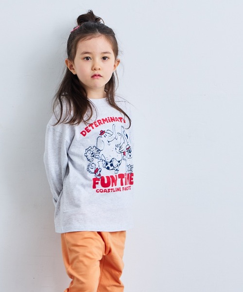 Life Support Products(ライフサポートプロダクツ)の「プリントロンT(Tシャツ/カットソー・キッズ・ブラック/オフホワイト/ダークブルー/チャコール/ホワイト系その他/ラベンダー/ピンク/イエロー/オレンジ/ブルー・110/100/130/140/95/80/150/120/90)」の3枚目の写真